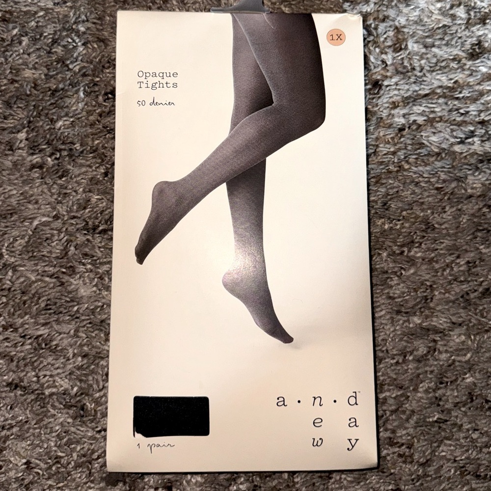 NWT: Heather Gray tights.